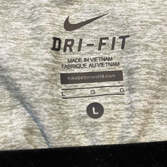 NIKE Dri-Fit Long Sleeve 1/4 Zip Pullover Gray Purple Women’s Size Large - Picture 7 of 8